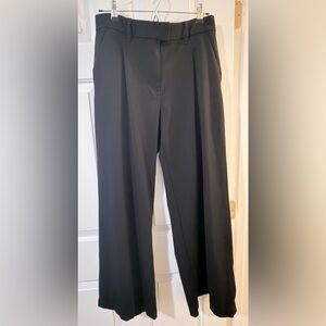 American Eagle Women’s Black Stretchy Wide Leg Trouser Dress Pants